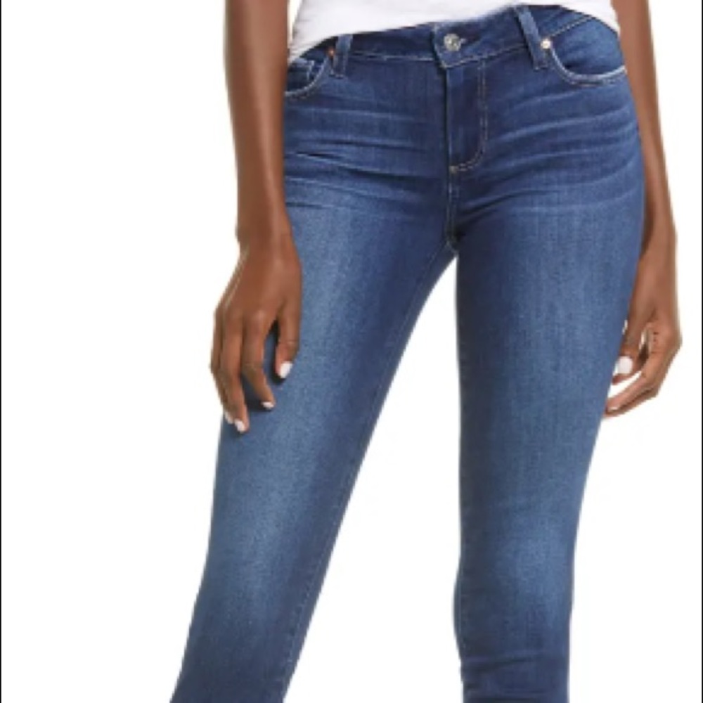 Paige Skyline Skinny Blue Jeans Size 25